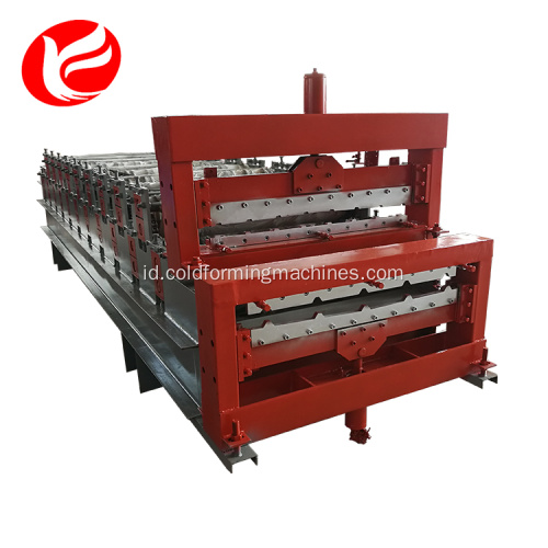 Mesin roll forming double layer untuk ubin